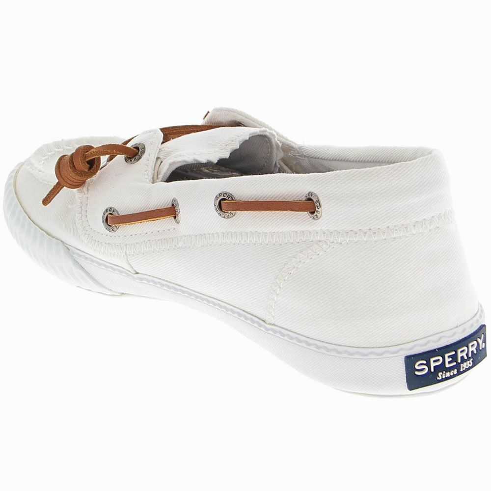Sperry Sayel Away Washed Boat Shoes - Womens White Back View
