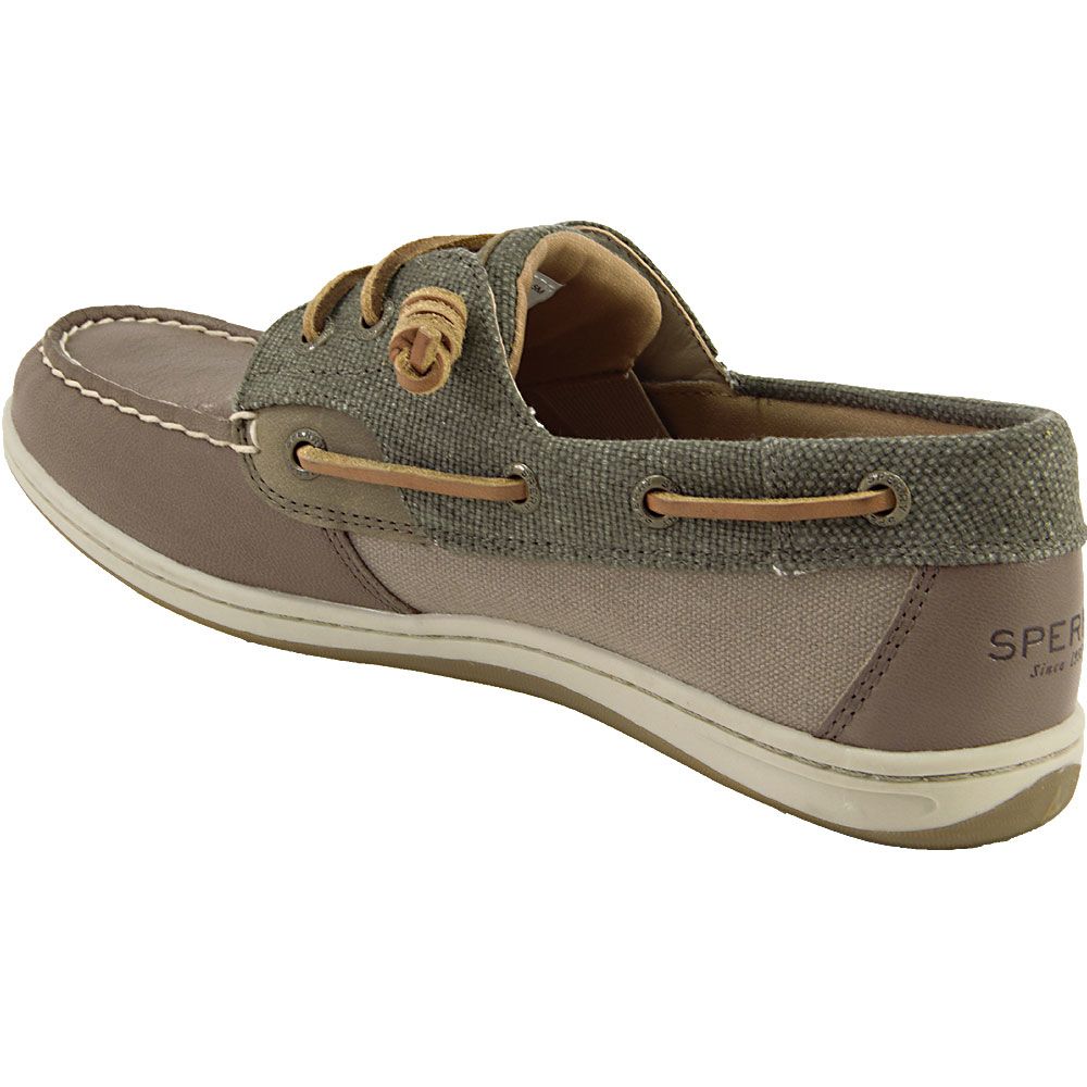 Sperry Songfish Wax Boat Shoes - Womens Tan Back View