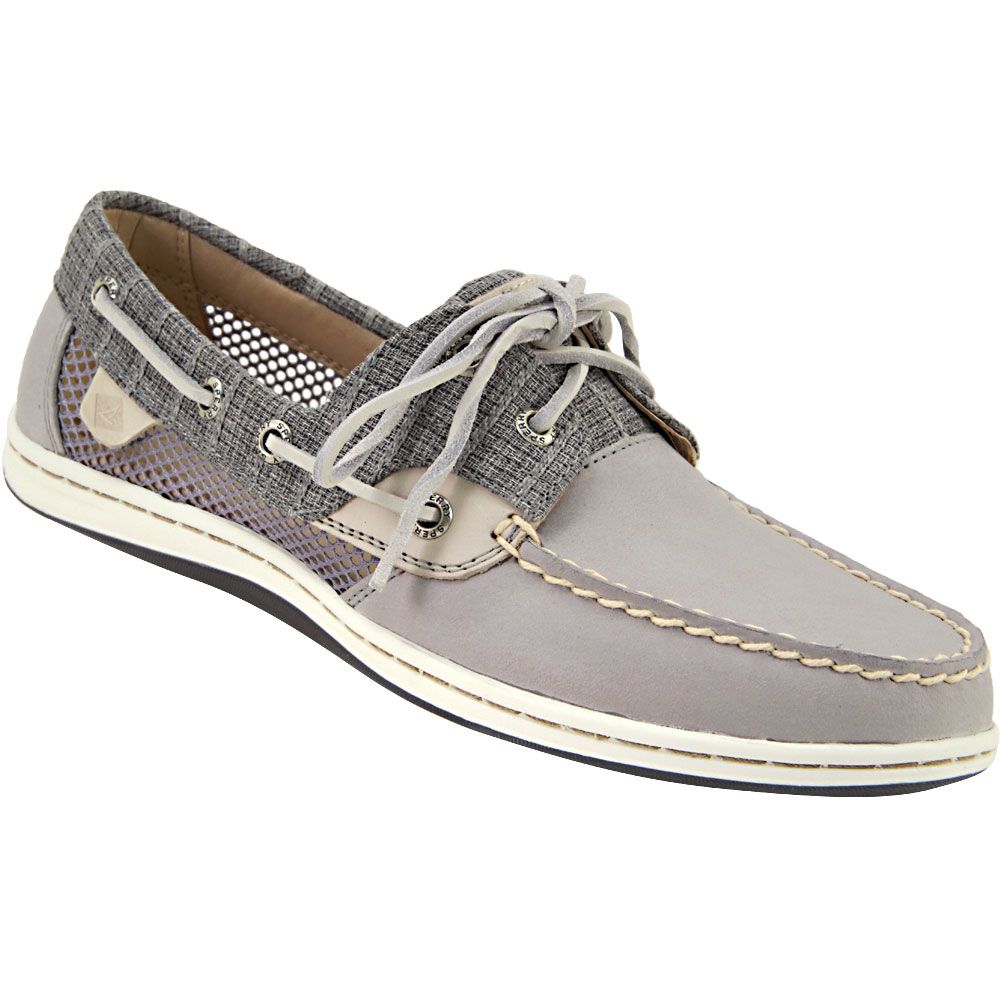 Sperry Koifish Stripe Boat Shoes - Womens Grey