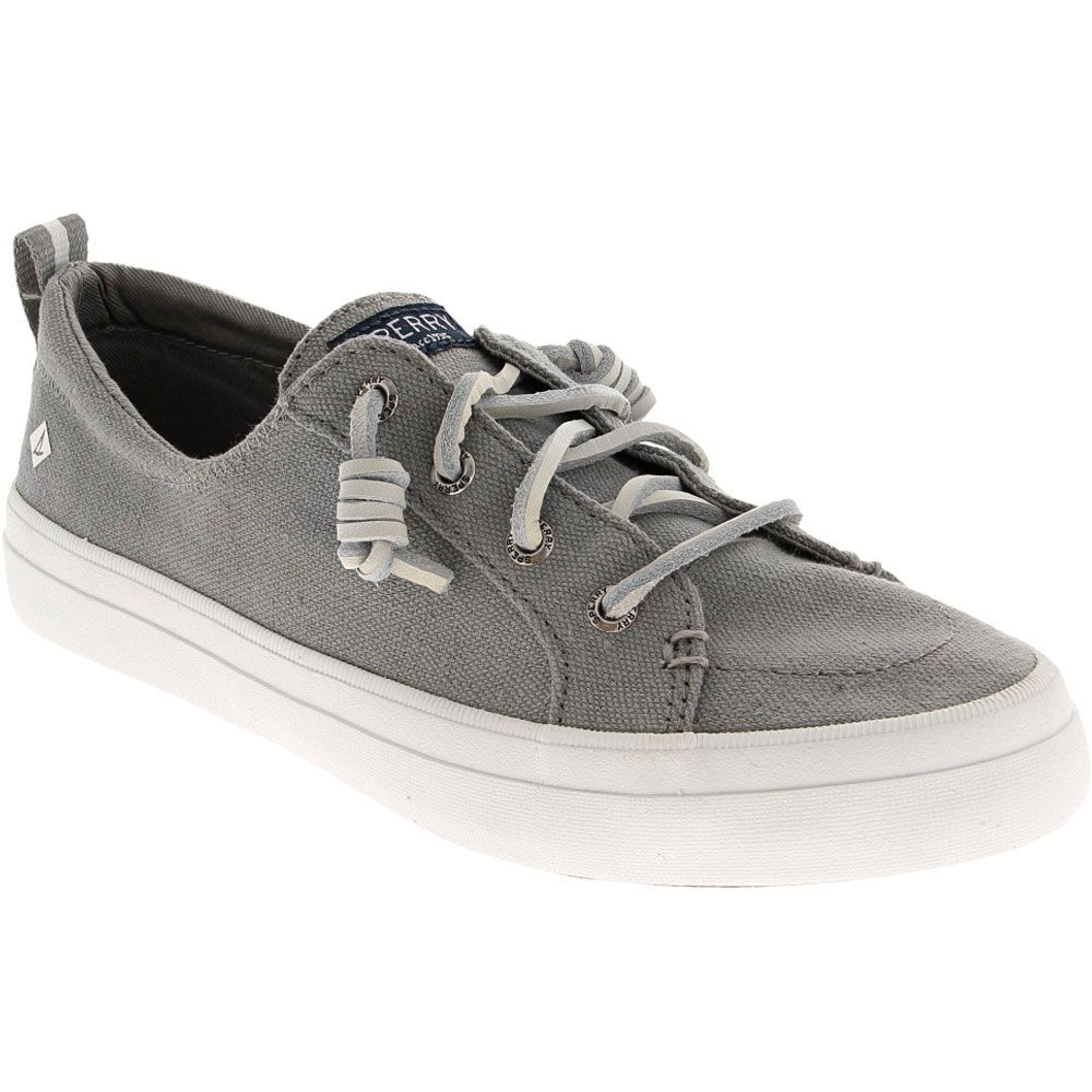 Sperry Crest Vibe Linen Lifestyle Shoes - Womens Grey