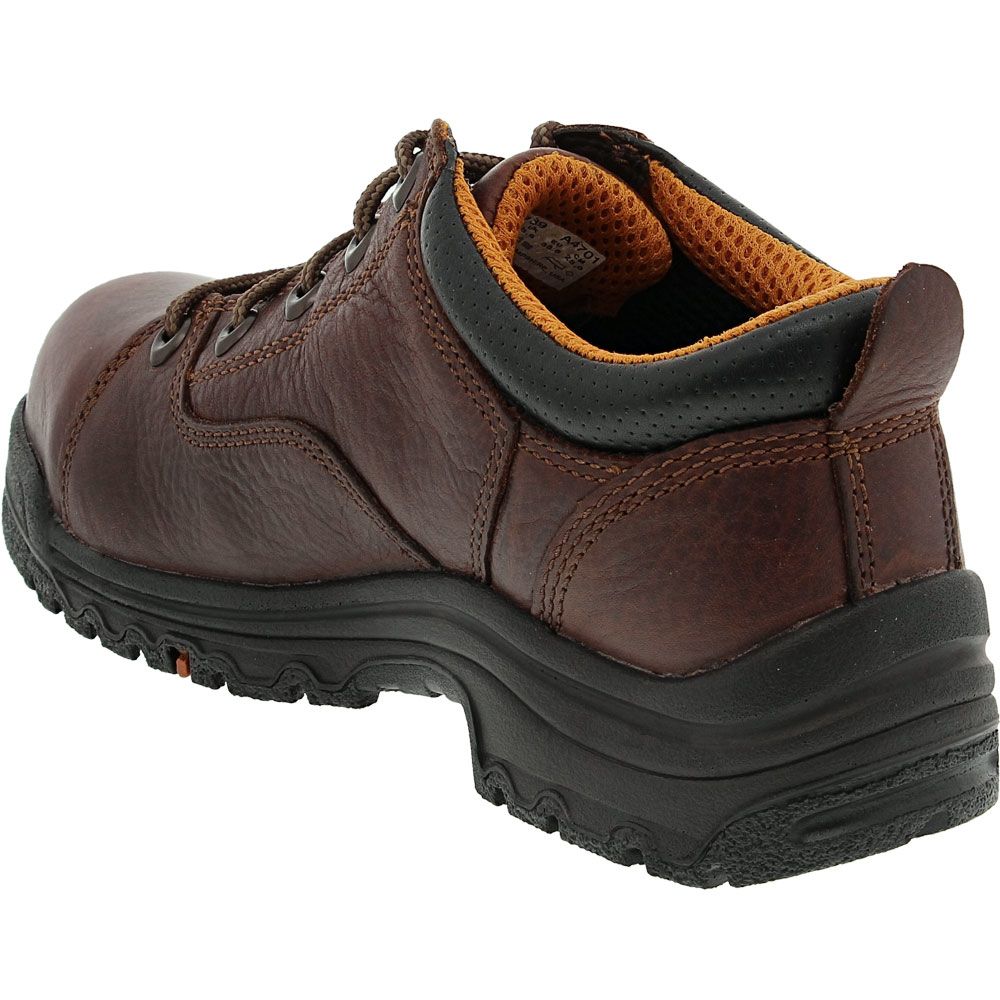 Timberland PRO Titan Oxford 163189 Safety Toe Work Shoes - Womens Brown Back View