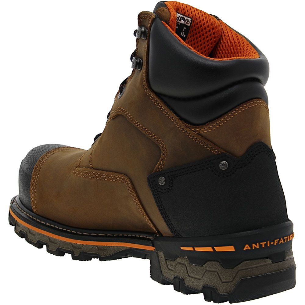 Timberland PRO Boondock H2O Comp Toe Work Boots - Mens Brown Back View