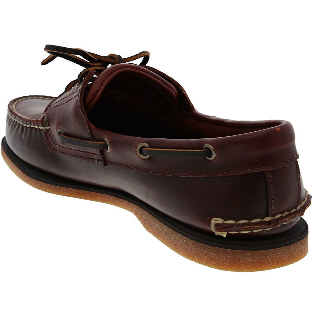 Timberland Classic 2 Eye Boat Shoes - Mens Brown Back View
