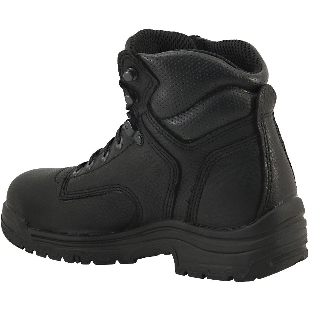 Timberland PRO 26063 Titan Safety Toe Work Boots - Mens Blackout Full Grain Back View