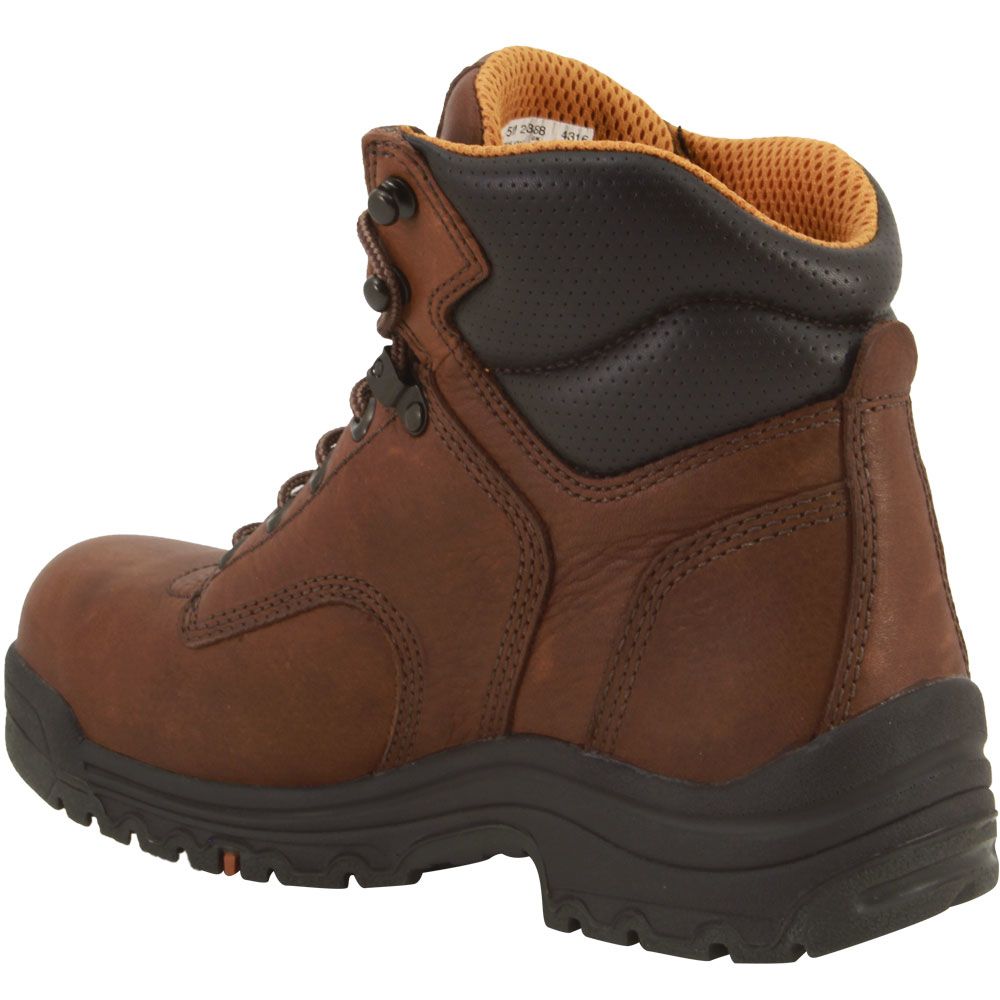 Timberland Pro Titan 6 Inch Alloy Toe Work Boots 26388 - Womens Brown Back View