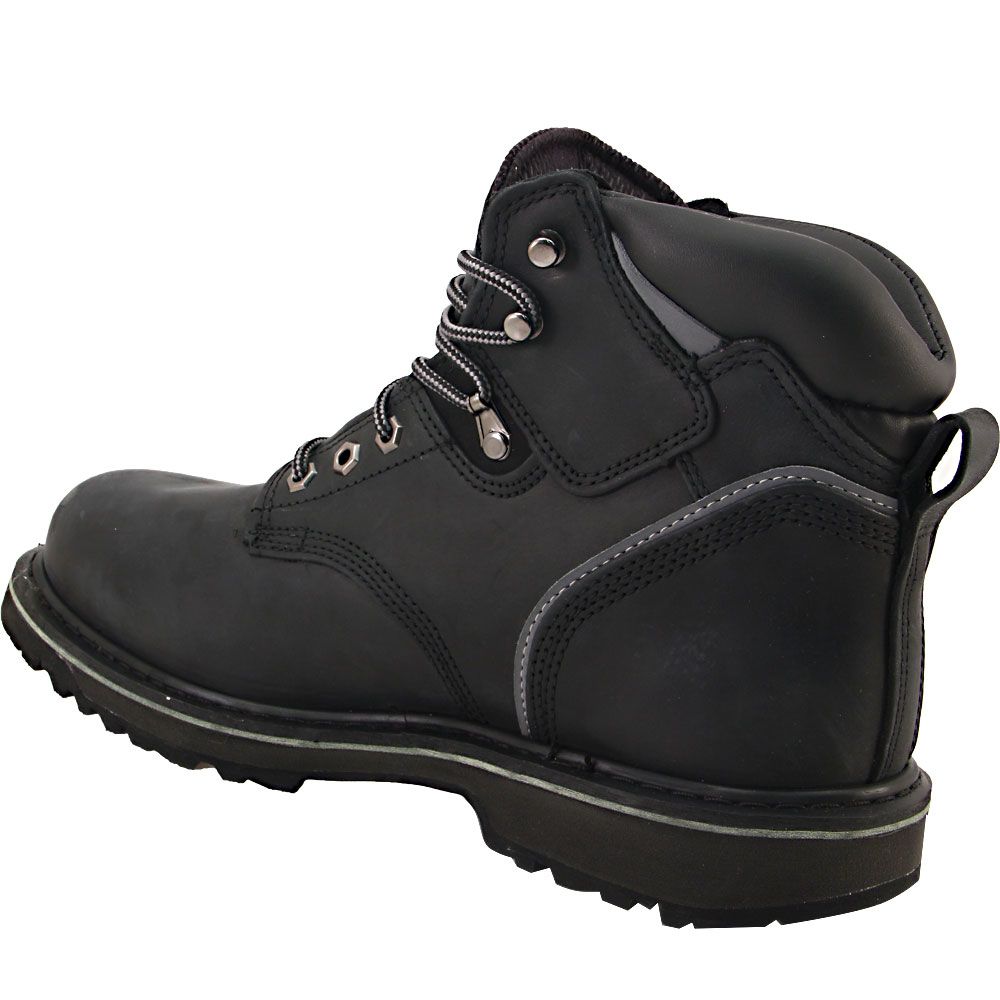 Timberland PRO 33032 Pit Boss Safety Toe Work Boots - Mens Black Back View