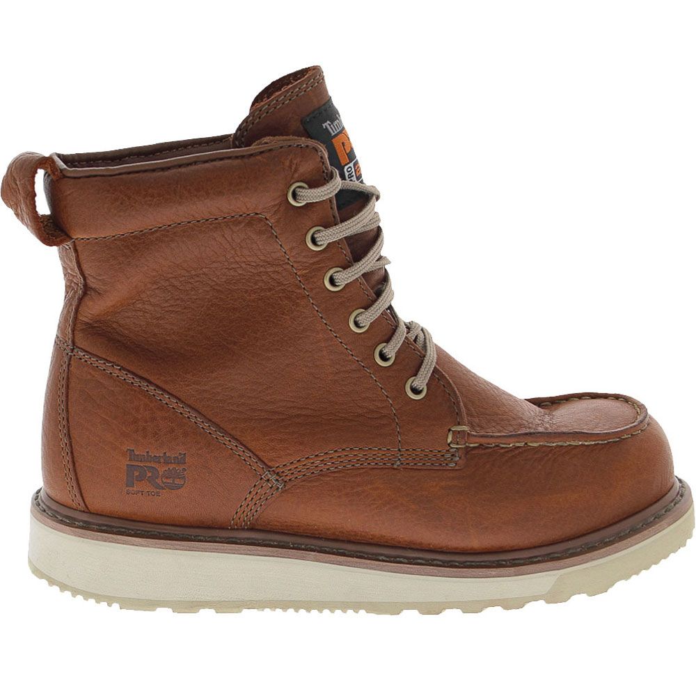 Timberland PRO 53009 Non-Safety Toe Work Boots - Mens Brown Side View