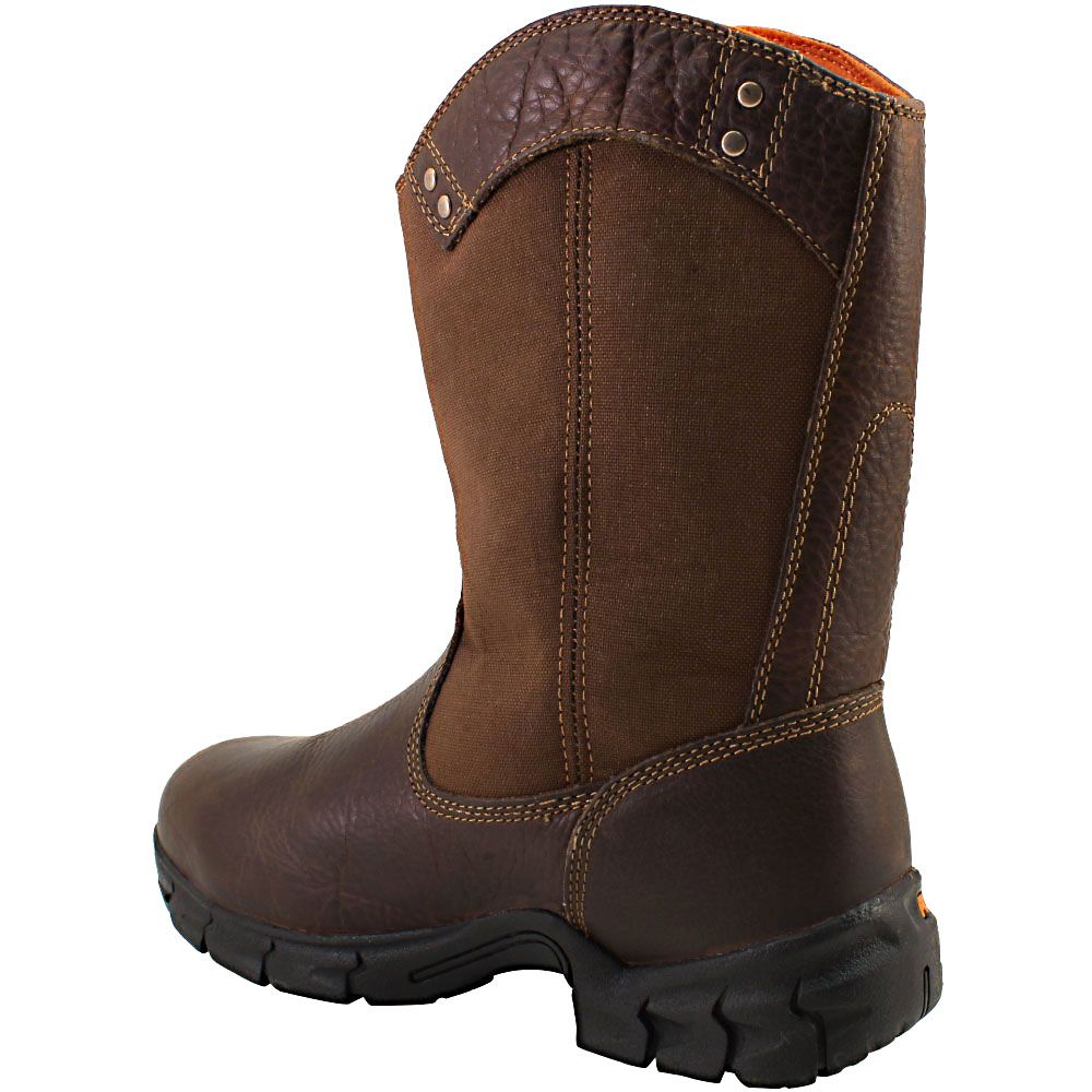Timberland PRO 87559 Safety Toe Work Boots - Mens Brown Back View