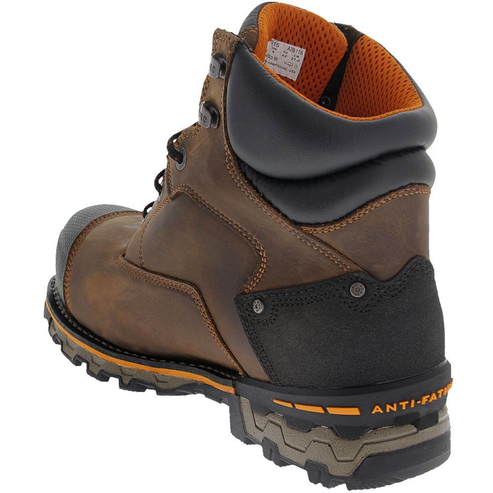 Timberland PRO Boondock 6in H2O Composite Toe Work Boots - Mens Brown Back View