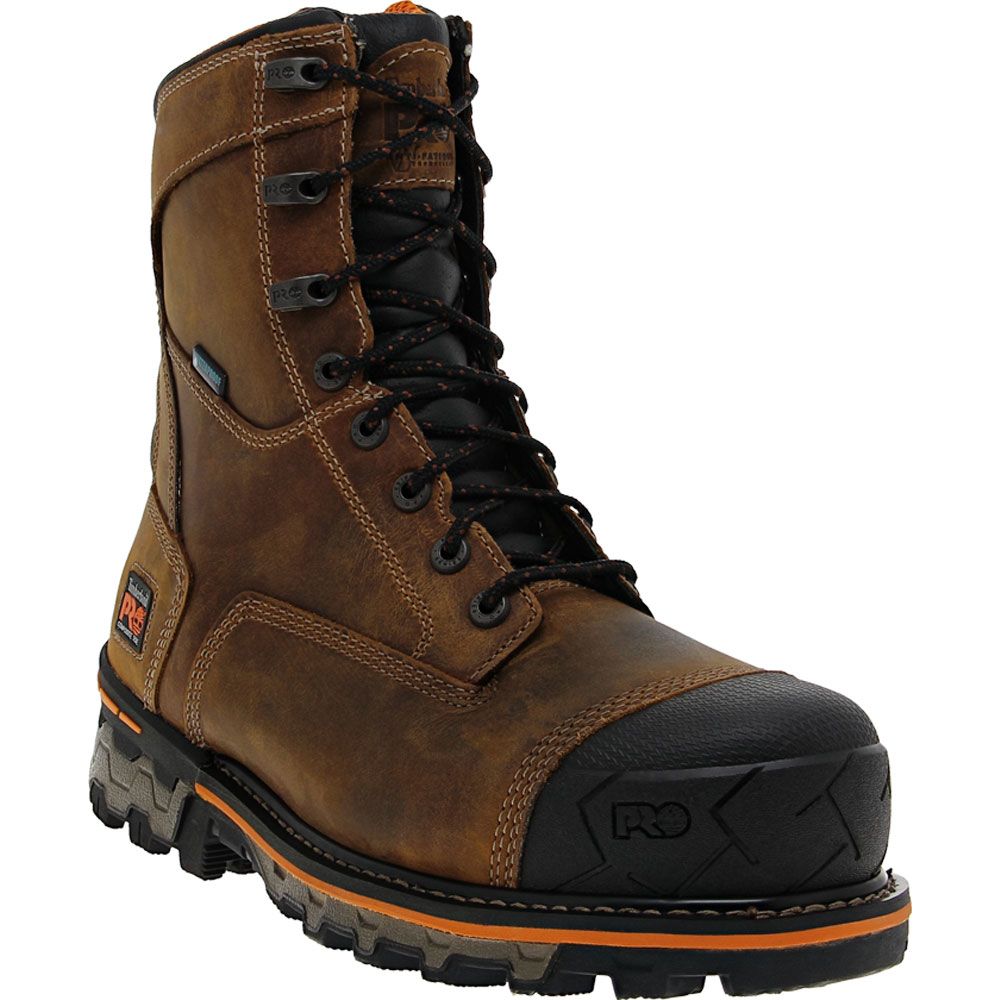 Timberland PRO Boondock 8in H2O Composite Toe Work Boots - Mens Brown