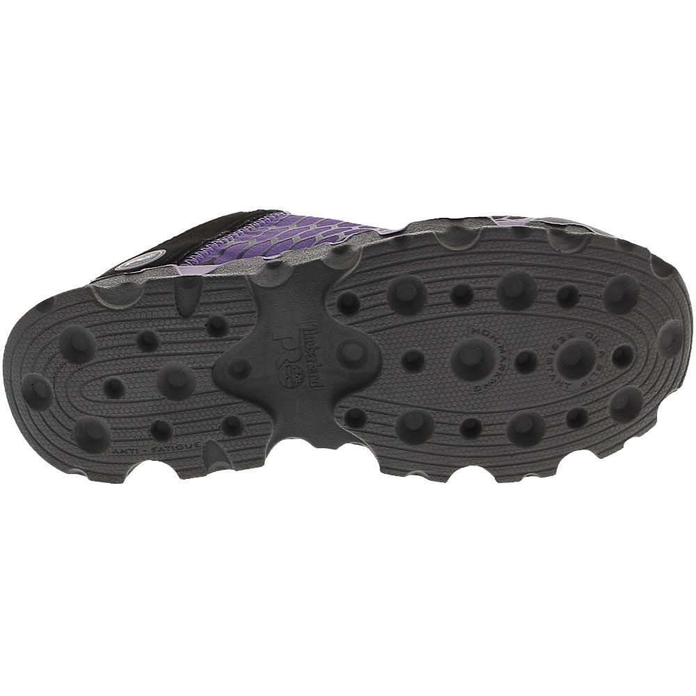 Timberland PRO Powertrain Steel Toe Work Shoes - Womens Purple Black Sole View