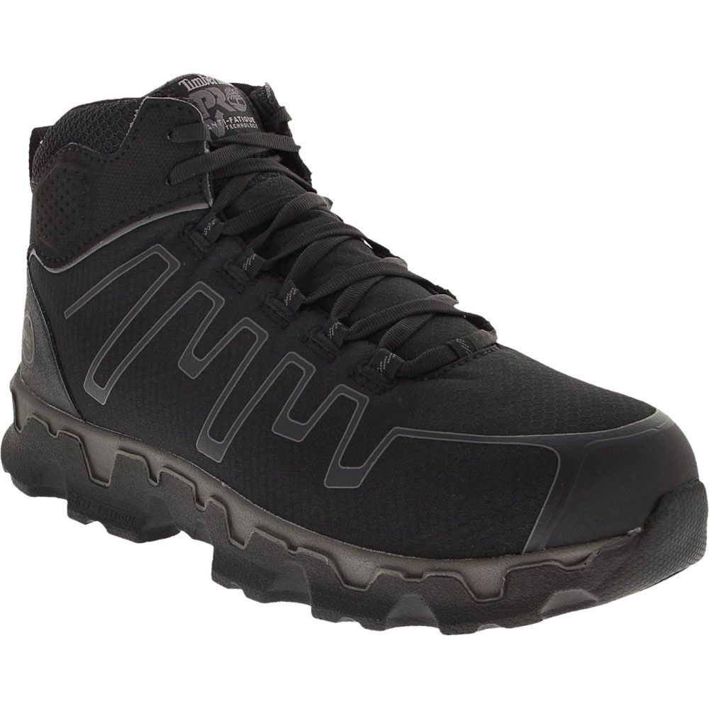 Timberland PRO Powertrain Mid Safety Toe Work Shoes - Mens Black