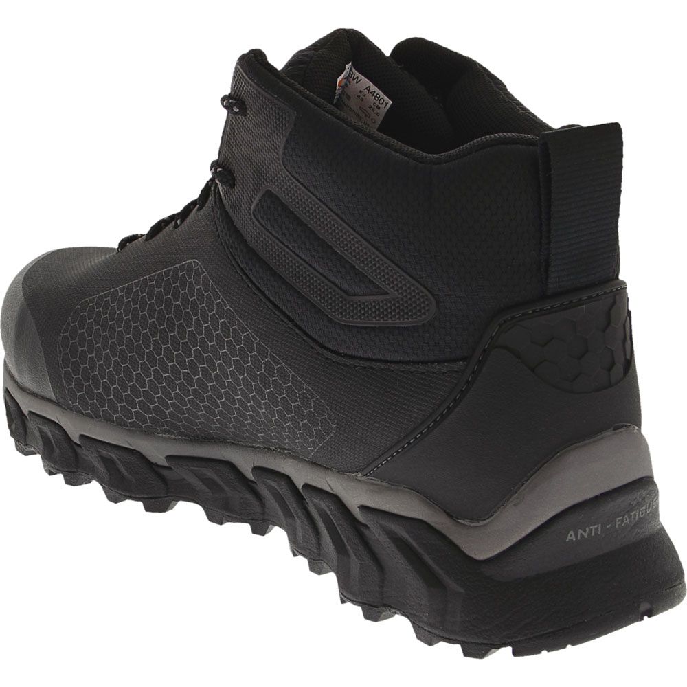 Timberland PRO Ridgework Mid A1KBW Safety Toe Work Shoes - Mens Black Back View
