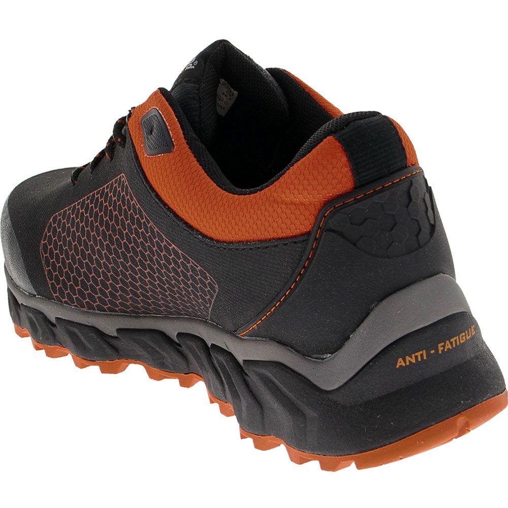 Timberland PRO Ridgework Low Safety Toe Work Shoes - Mens Black Orange Back View