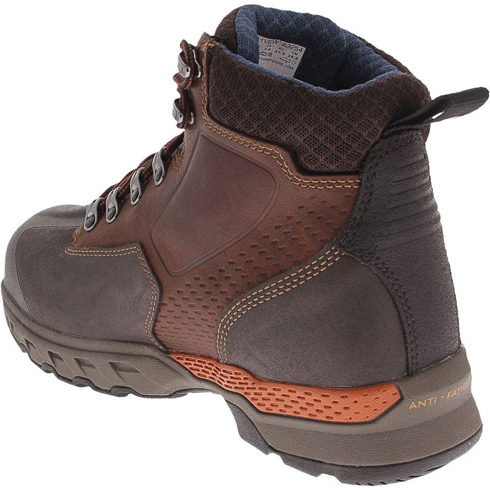 Timberland PRO Downdraft Safety Toe Work Boots - Mens Brown Back View