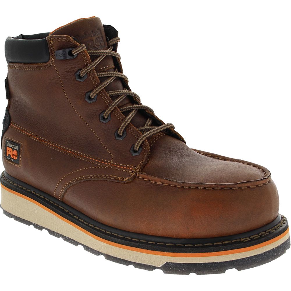 Timberland PRO Gridworks Moc Safety Toe Work Boots - Mens Brown