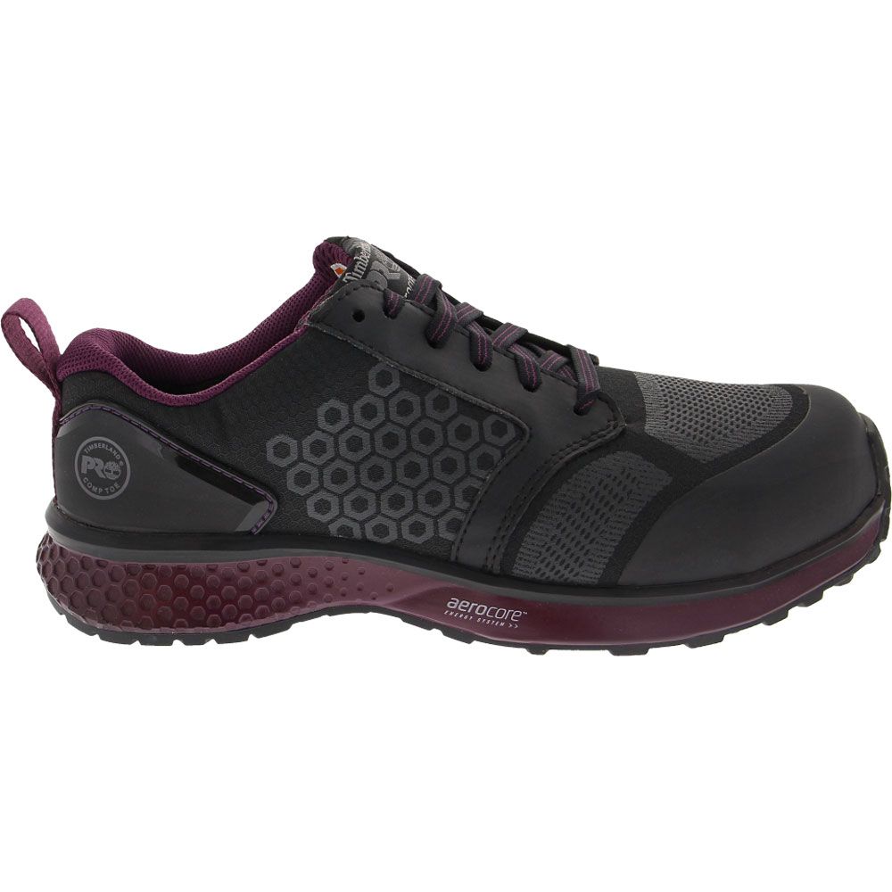 Timberland PRO Reaxion Composite Toe Work Shoes - Womens Black Side View