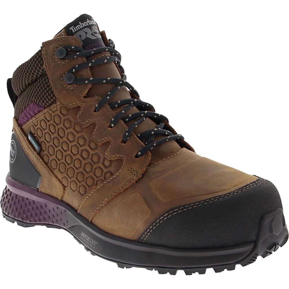 Timberland PRO Reaxion Mid Composite Toe Work Boot - Womens Brown
