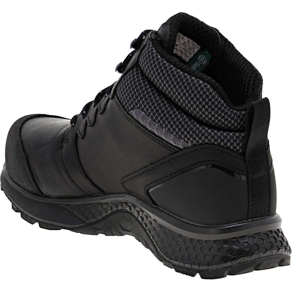 Timberland PRO Reaxion Mid Composite Toe Work Boots - Womens Black Back View