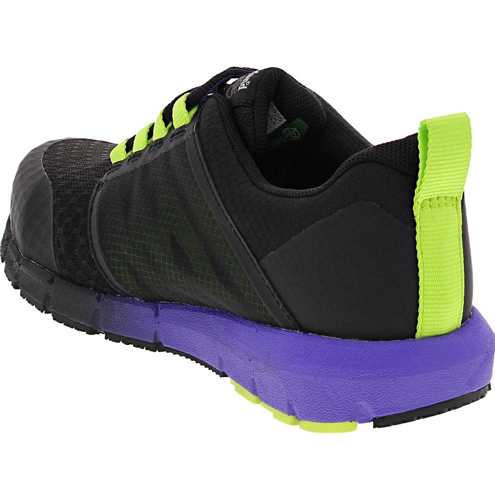 Timberland PRO Radius Composite Toe Work Shoes - Womens Black Purple Back View
