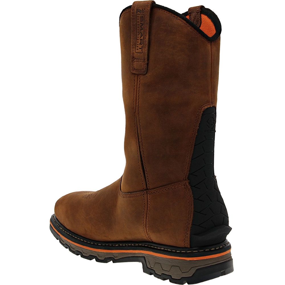 Timberland PRO True Grit Composite Toe Work Boots - Mens Brown Back View