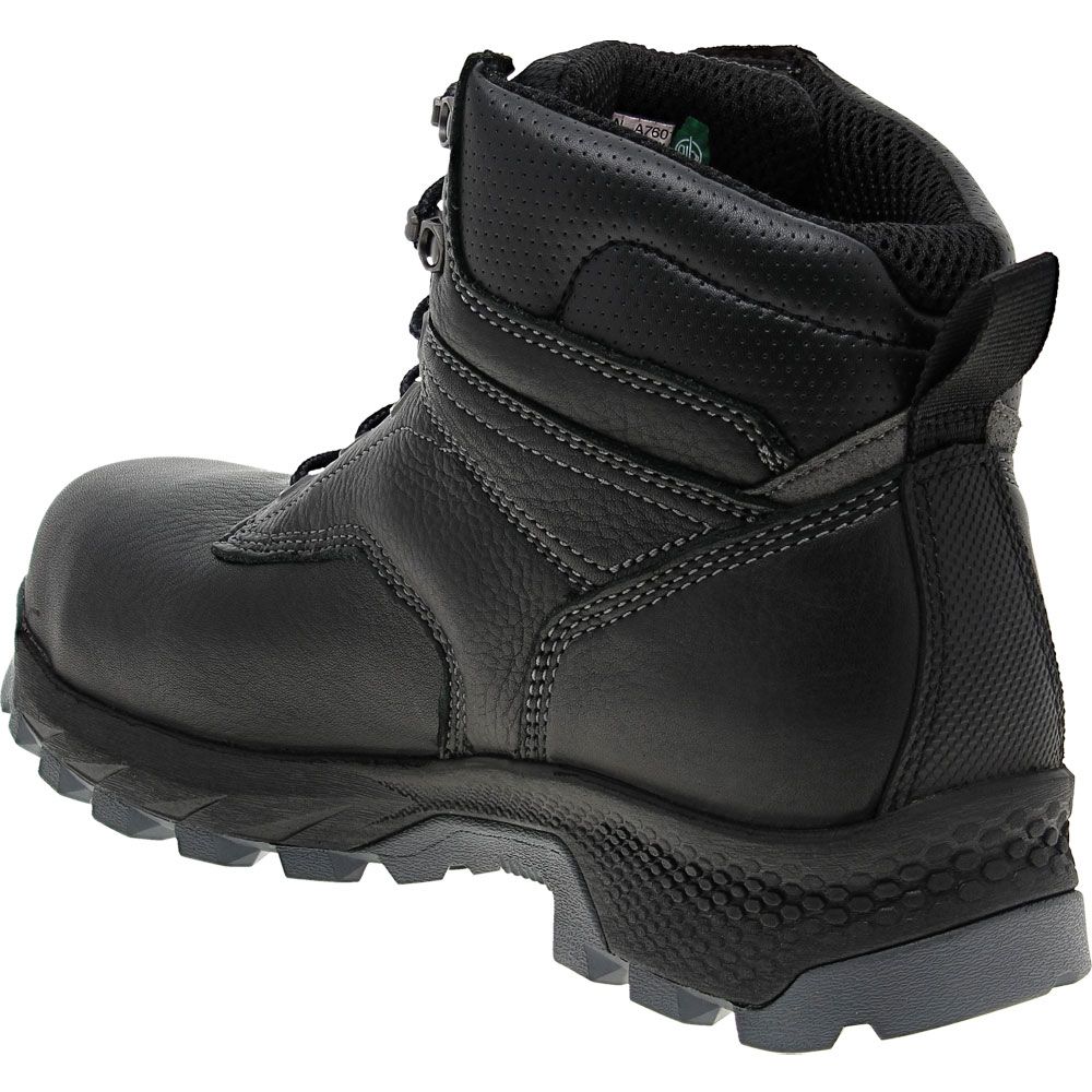 Timberland PRO Titan Ev Ct H2O Composite Toe Work Boots - Mens Black Back View