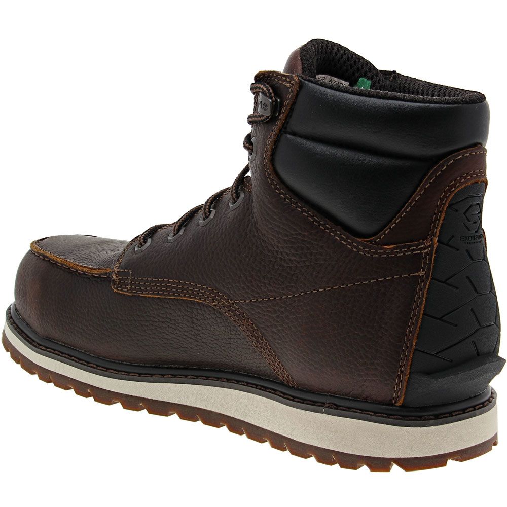 Timberland PRO Irvine Wedge Safety Toe Work Boots - Mens Brown Back View