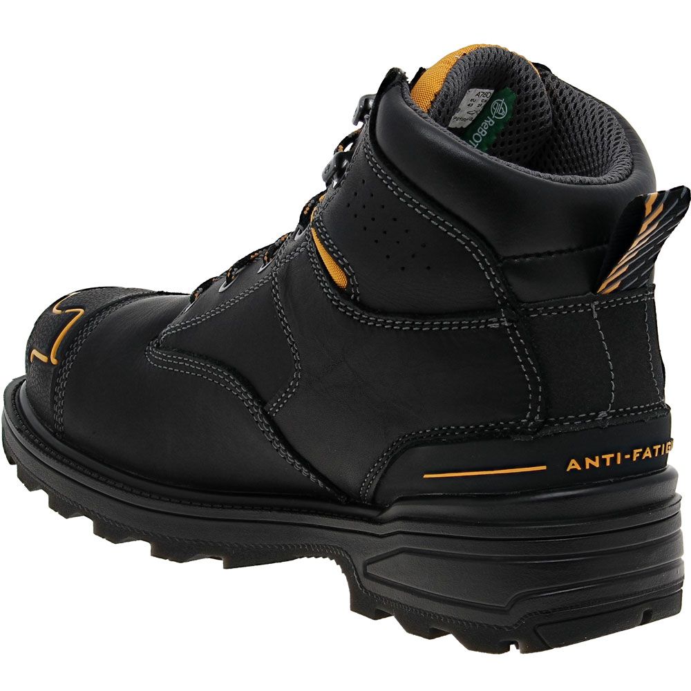 Timberland PRO Magnitude 6 inch Composite Toe Work Boots - Mens Black Back View