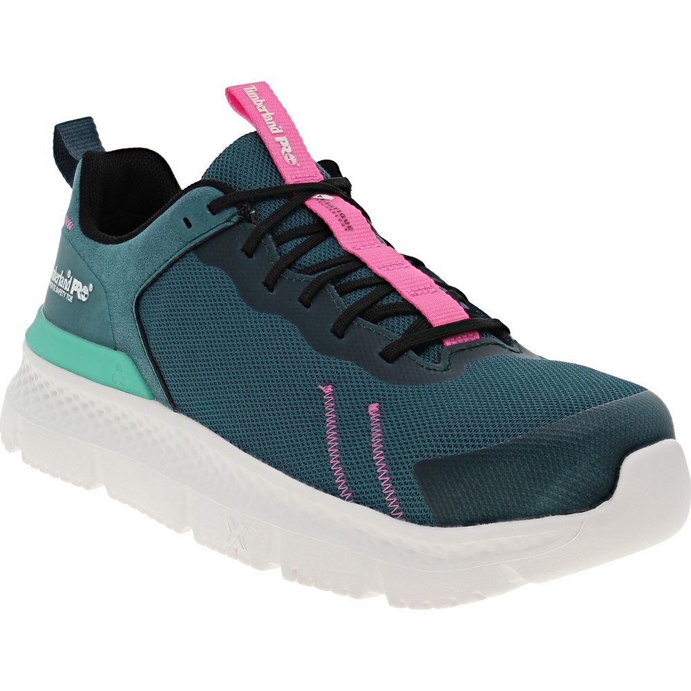 Timberland PRO Setra Low Composite Toe Work Shoes - Womens Green Pink