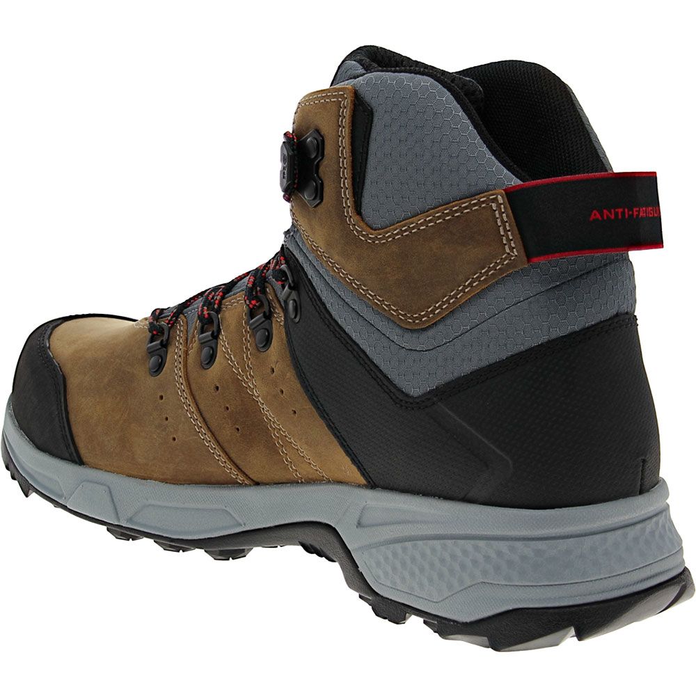 Timberland PRO Switchback Composite Toe Work Boots - Mens Turkish Coffee Brown Back View