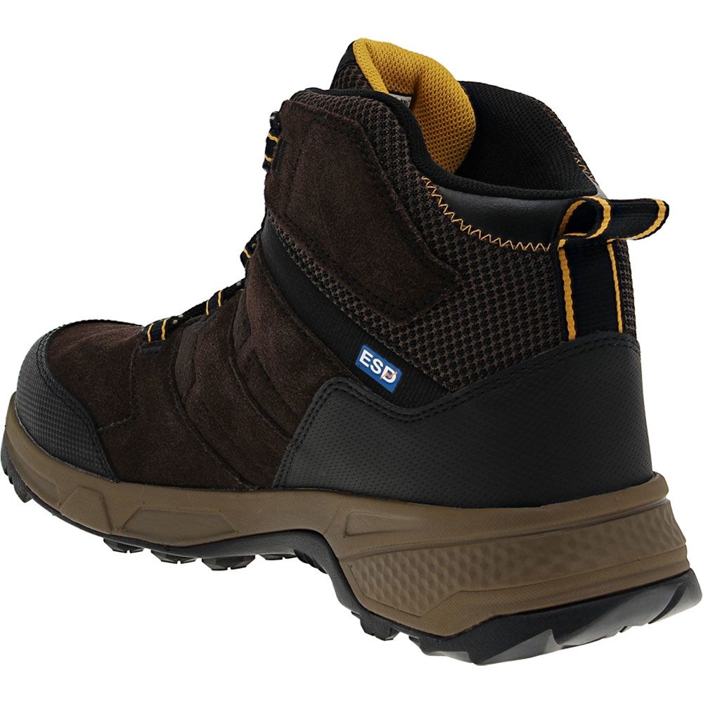 Timberland PRO Switchback Lt Sd10 Safety Toe Work Boots - Mens Brown Back View