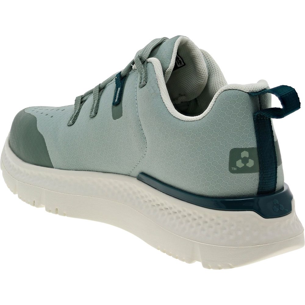 Timberland PRO Intercept Safety Toe Work Shoes - Womens Green Back View