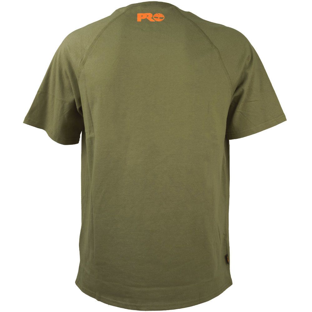 Timberland PRO Reflective Logo T Shirt - Mens Olive View 2