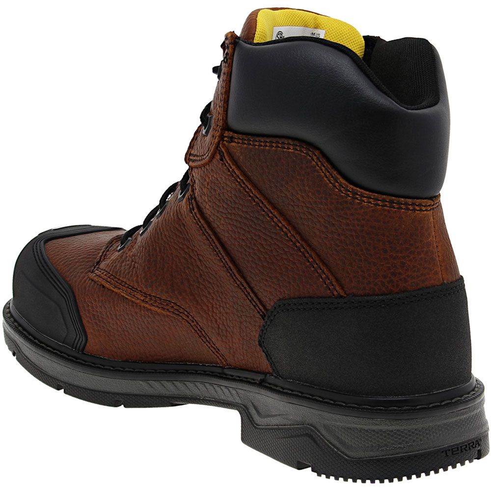 Tegopro Terra Patton Safety Toe Work Boots - Womens Brown Back View