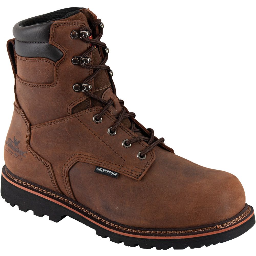 Thorogood 804-3237 Vseries 8" Wp Composite Toe Work Boots - Mens Brown Crazyhorse