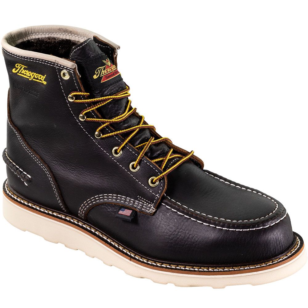 Thorogood 804-3600 1957 Wedge WP 6" Steel Toe Work Boots - Mens Briar