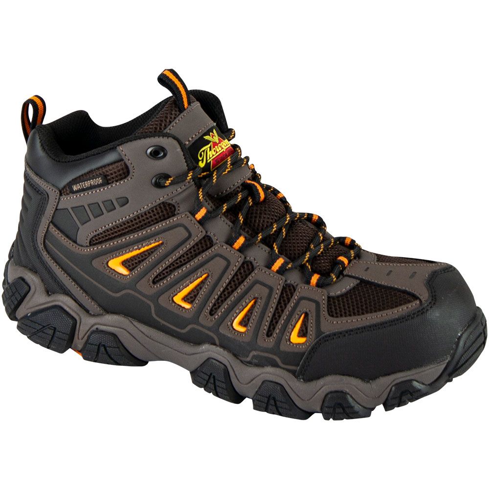Thorogood 804-4291 Crosstrex Wp Composite Toe Work Shoes - Mens Brown Orange