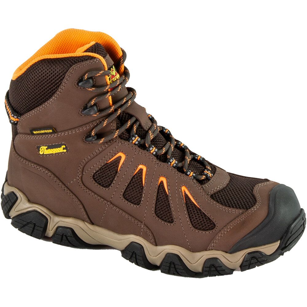 Thorogood 804-4296 Crosstrex Wp Composite Toe Work Boots - Mens Brown Orange
