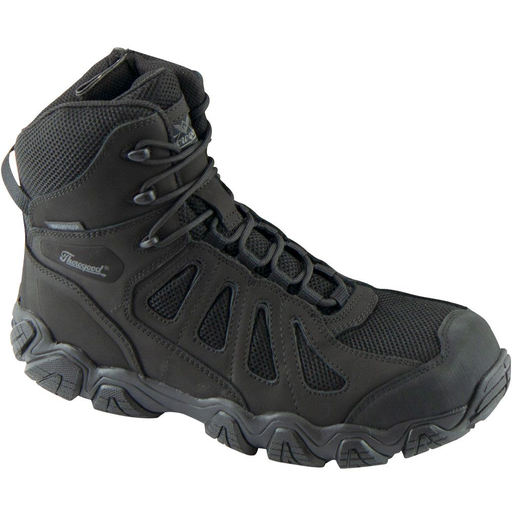 Thorogood 804-6290 Crosstrex Zip 6" WP Boots - Mens Black Grey