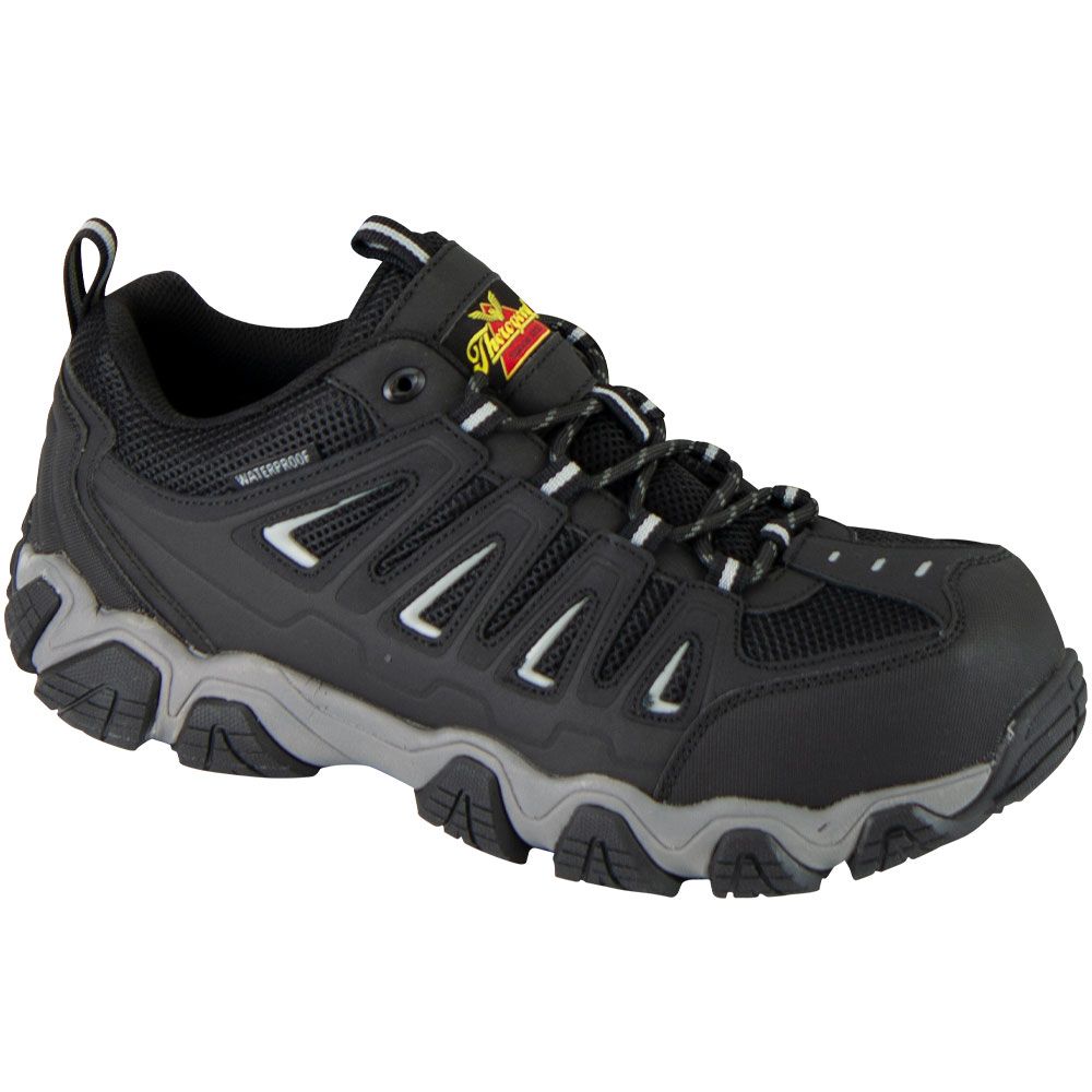 Thorogood 804-6293 Composite Toe Work Shoes - Mens Black Grey