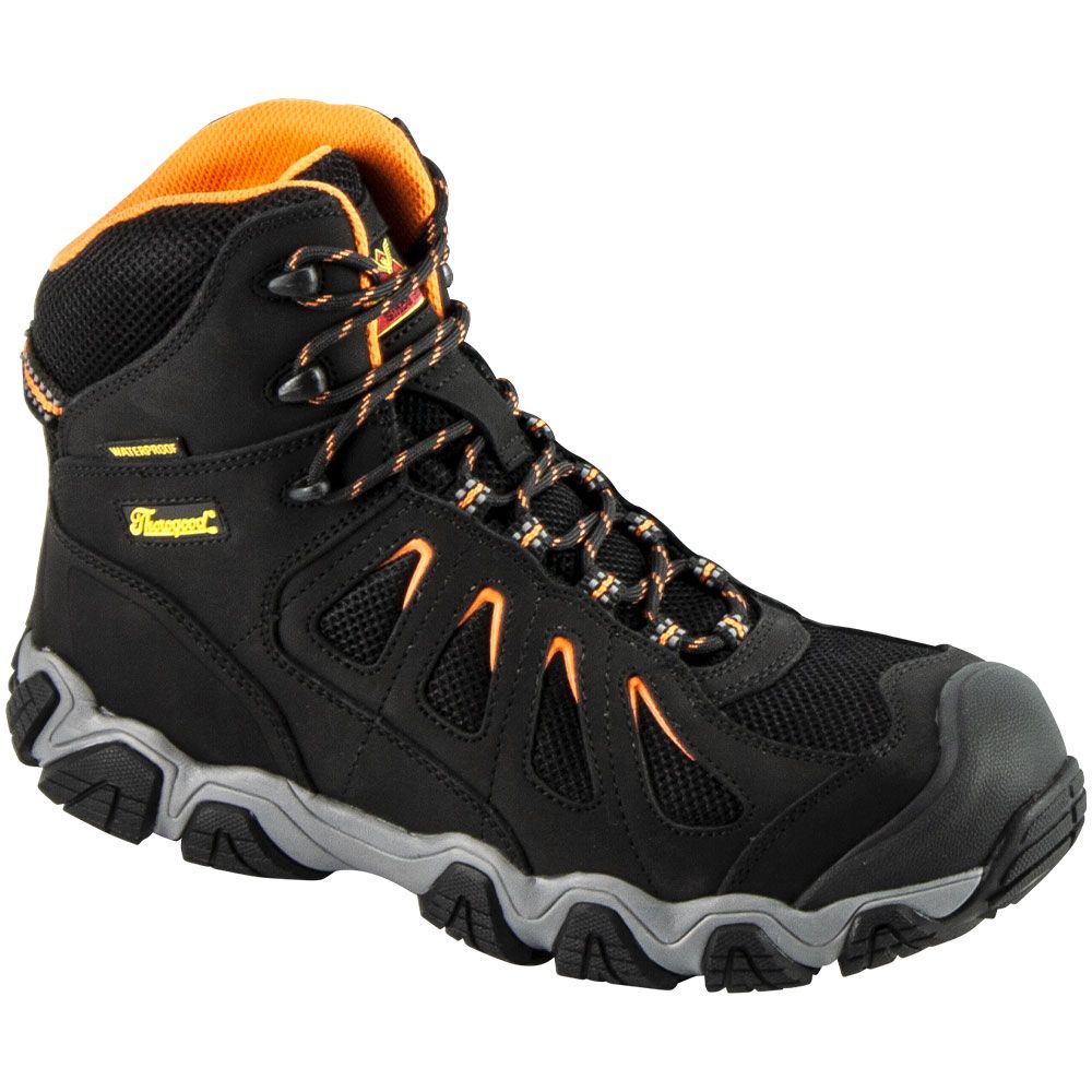 Thorogood 804-6296 Crosstrex 6" WP Boots - Mens Black Orange