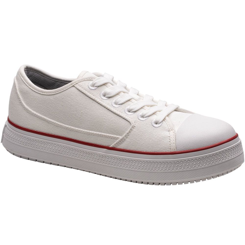 Thorogood Warehouse Won Low Cnvs Vulc Safety Toe Work Shoes - Mens White