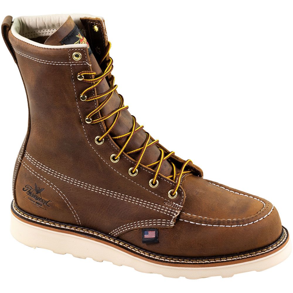 Thorogood 814-4178 Heritage Moc 8" Soft Toe Work Boots - Mens Trail Crazyhorse