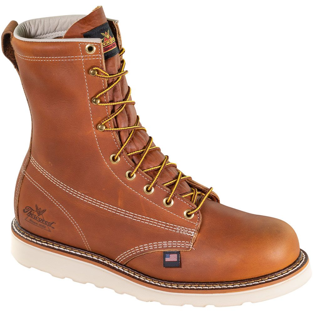 Thorogood 814-4364 Heritage 8" Non-Safety Toe Work Boots - Mens Tobacco