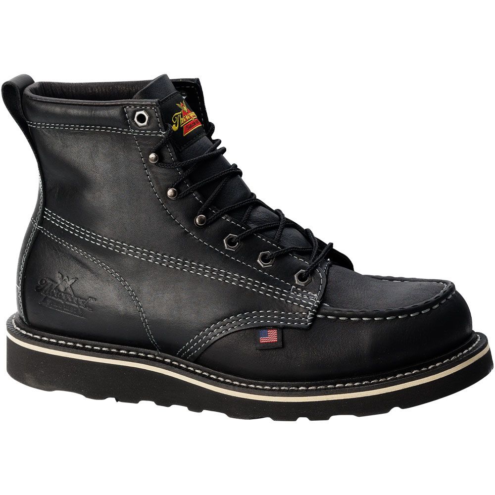 Thorogood 814-6206 Midnight 6" Non-Safety Toe Work Boots - Mens Black