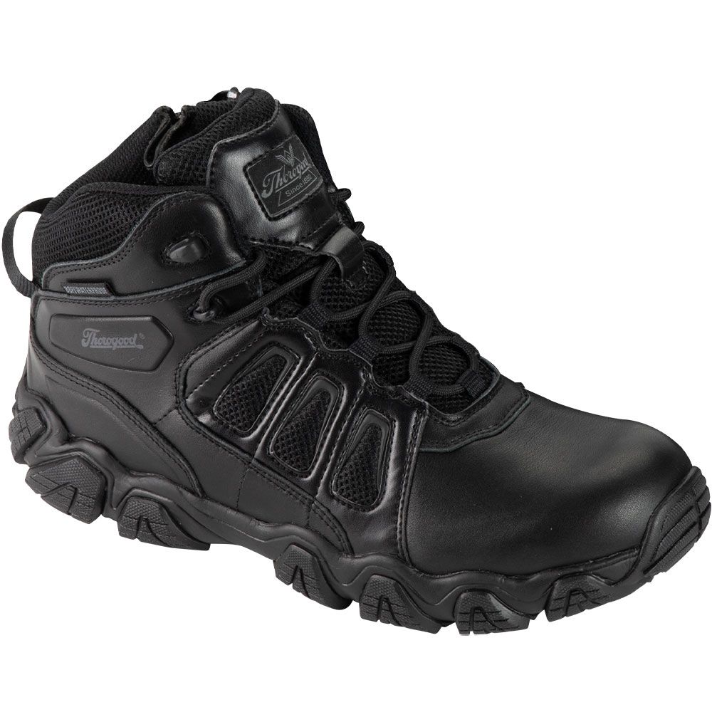 Thorogood 834-6385 Crosstrex Mid Zip WP Boots - Mens Black