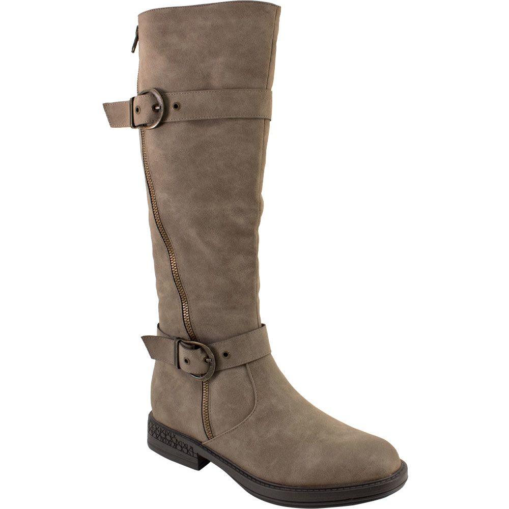 Two Lips Too Jordy Tall Dress Boots - Womens Taupe