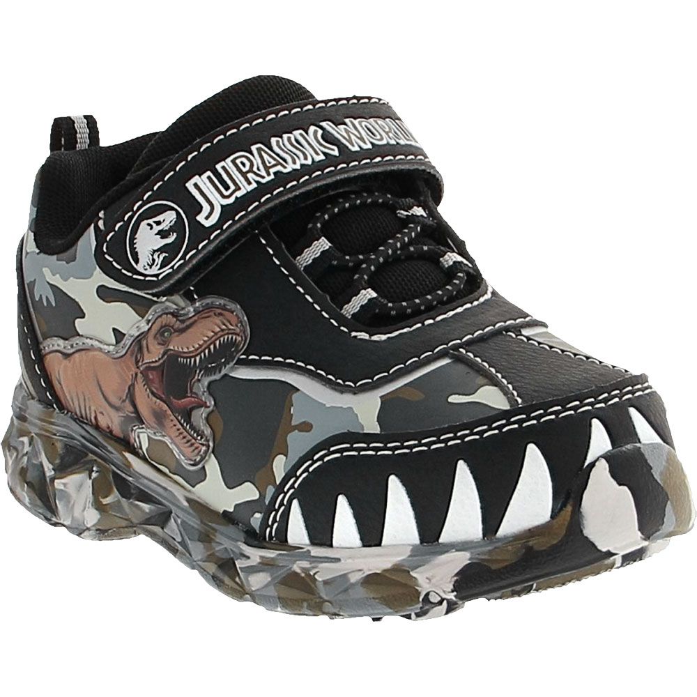 Jurassic World Light-up Boys Athletic Shoes Black Grey