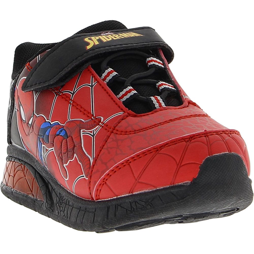 Trimfoot Spiderman Lighted Athletic Shoes - Baby Toddler Black Red