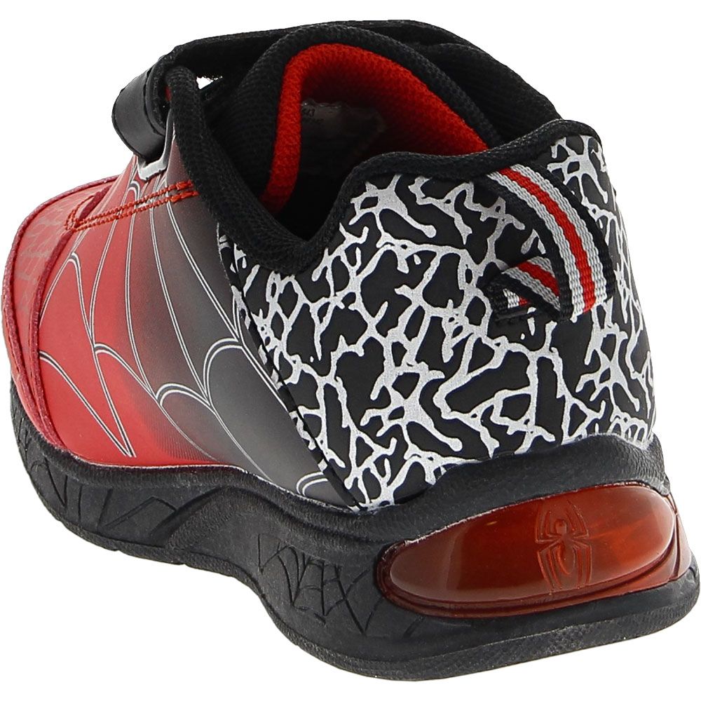 Trimfoot Spiderman Lighted Athletic Shoes - Baby Toddler Black Red Back View